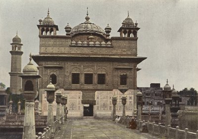 Amritsar, Facade of the Golden Temple by European Photographer